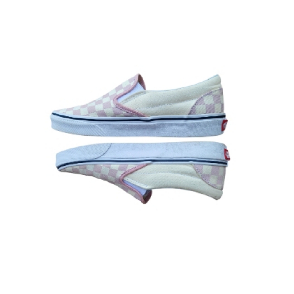 Vans Checkerboard Old Skool Sk8 Skate Classic Pink Cream Slip On Slipper Women 8 - Picture 3 of 12